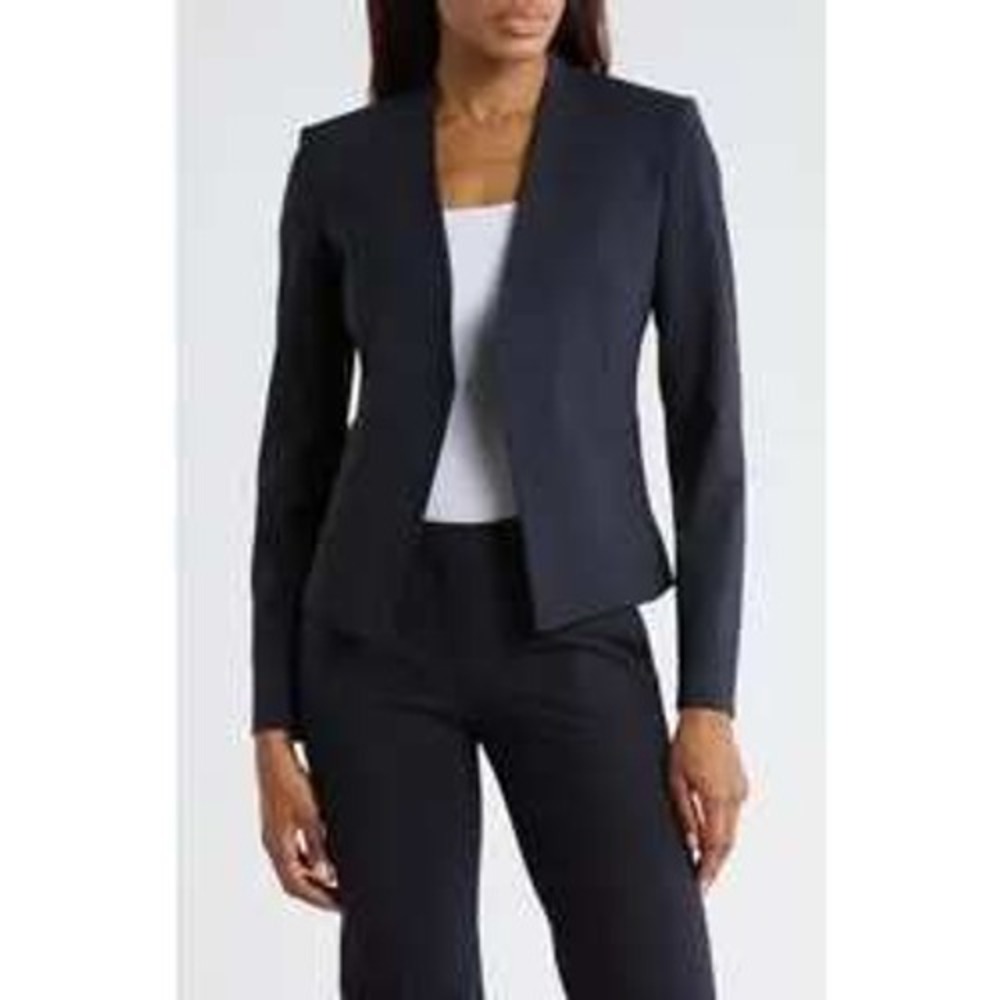 Nordstrom Rack Black Open Front Blazer; RK500657MI Business Professional